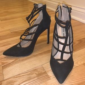 Suede Steve Madden pointed toe heels
